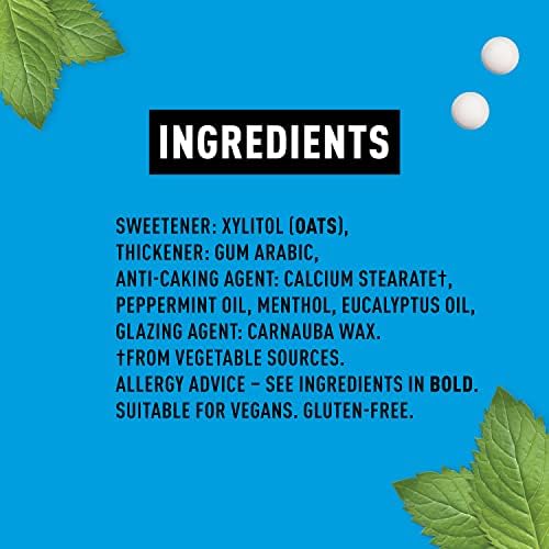 Peppersmith 100% Xylitol Mints, Eucalyptus and Fine English Peppermint, 15 g (Box of 12, Total 300 Mints)