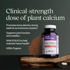 New Chapter Calcium Supplement - Bone Strength Plant-Based USDA Organic Calcium with Magnesium, Vitamin D3+K2, for Bone Health & Joint Mobility, Heart Support, 905 mg dose - 120 Slim Tablets