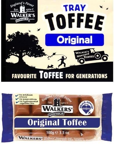 Walkers Nonsuch English Toffee - Original - 100g (4 Count)