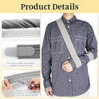 2-Pack Arm Sling,Adjustable Arm Support Strap,Shoulder Immobilizer for Women Men,Black & Gray Forearm Strap for Elbow Wrist Injury, Torn Rotator Cuff, Clavicle Injury Broken
