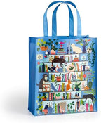 Galison Purrfect Nook Reusable Shopping Bag - Environmentally Friendly Lightweight Reusable Shopping And Grocery Bag