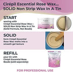 Cirepil - Escential Rose - 400g / 14.11 oz Hard Wax Tin - Creamy Stripless Wax for Sensitive Areas - Effective on Short & Shaved Hair - Professional Body & Bikini Depilatory Refill