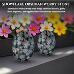 GEMSCITE Thumb Worry Stones Metaphysical Gemstone Crystal Healing Reiki Men Women Gift FENG Shui Positive Energy Love Wellness Palm Stones Wicca Powerful