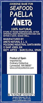 Aneto Seafood Paella Cooking Base Broth, 33.83 Fluid Ounce (6 Pack)