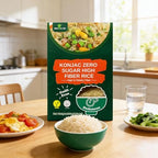 Sunnyside Konnyaku Rice 2 Packs Vegan, Gluten Free, Keto Friendly, Paleo, Kosher, Low Carbs 0 Fat, Low Calorie High Fiber 100g*2