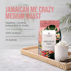 Couple’s Coffee Ground Coffee | Gives Back to Military Families | Jamaican Me Crazy | Vanilla, Caramel, and Rum Flavored Coffee | Made with 100% Arabica Beans | 12oz bag brews about 34 cups
