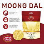 Moong Dal 2 LBS (Mung Split Dry Beans) ~ Indian Golden Lentils ~ 100% Natural & Pure - by Spicy World