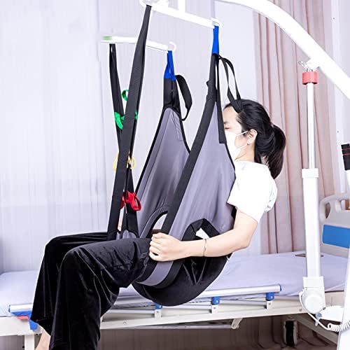 Toileting Sling Hoist Sling Patient Lifts Medical Lift Equipment Bariatric Handicap Lift Commode Sling with Four Point Support,B