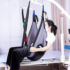 Toileting Sling Hoist Sling Patient Lifts Medical Lift Equipment Bariatric Handicap Lift Commode Sling with Four Point Support,B