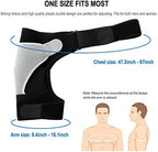 Shoulder Stability Brace Adjustable Shoulder Support with Pressure Pad, Light Breathable Neoprene Rotator Cuff Shoulder Support for Sport, Dislocated AC Joint, Labrum Tear, Shoulder Pain