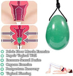 Set Green Jade Eggs Balls Stone Multiple Colors and Styles Natural Green Stones Jade Egg Massage Stone for Women Pelvic Strength Body Train Crystal Balls (Single Massage Stick,Single - 1)