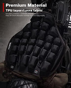 Grapelet Motorcycle Seat Cushion Pressure Relief Hand Press Inflatable Motorcycle Air Seat Pad Shock Absorption Butt Protective Comfortable for Long Rides