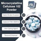 Microcrystalline Cellulose Powder 102 | Pharmaceutical Grade Binding Agent (Packaging May Vary)