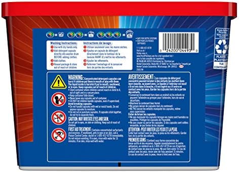 Persil ProClean Discs Laundry Detergent Pacs, Oxi, High Efficiency (HE) Compatible, Laundry Soap, 15 Count