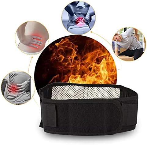 Sonew Tourmaline and Magnetic Waist Support Belt Lower Back Brace for Pain Relief and Lumbar Support for Pain Relief and Braces, Splints & Supports and Waist Trimmer