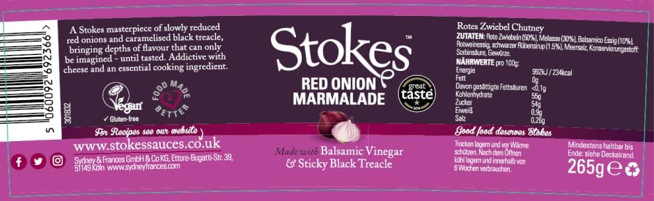 Stokes - Red Onion Marmalade - 265g