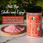 NPG Freeze Dried Red Raspberry Juice Powder 7 Oz, Seedless Fine Superfood Powder for Flavoring, Coloring, Baking, Smoothies, Purees, and Acai Bowls, All Natural