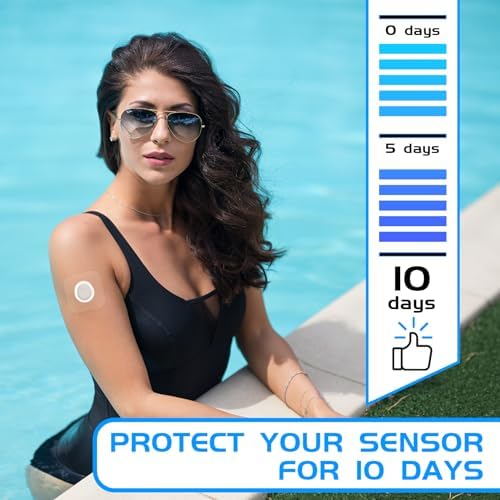 Waterproof Sticker for Dexcom g7 Over Patches Waterproof Full Coverage 50 Pack Breathable & Transparent G7 Overpatch Tape Long Lasting to 10 Days
