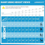 LEMNISCATE Portable Wheelchair Ramp 3FT, Non-Slip Aluminum Handicap Ramp with Handle, Folding Wheel Chair Ramps for Homes Steps, Stairs, Entry, Threshold, Doorways, Scooter, 800LBS Capacity