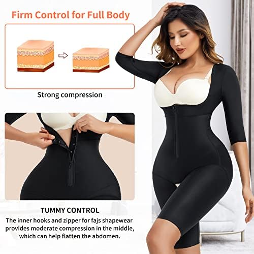 LANCS Shapewear for Women Tummy Control Fajas Colombianas Body Shaper Waist Trainer Post Surgery Compression Garment