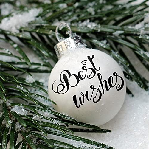 Chinco 24 Pcs Christmas Word Stickers for Crafts Christmas Vinyl Stickers Xmas Holiday Letter Decals for Ornament Ball Glass Jars Ball Bottle Wood Wall Decor