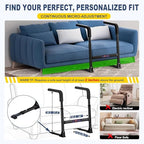 Couch Stand Assist for Elderly, Adjustable Stand Up Assist Chair Raiser, Heavy Dutystand Assist Aid with Non-Slip Handles for Seniors, 400 lbs Capacity, Black
