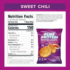 Pure Protein Popped Crisps, Sweet Chili, High Protein Snack, 12G Protein, 1.27oz., 12 Count