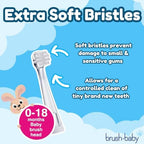 Brush-Baby BabySonic Replacement Heads (0-18 Month (Pack of 2))