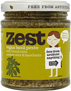 Zest Foods Basil Pesto Suitable For Vegans 340g (Pack of 3)
