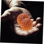 Durian-Shaped Wooden Hand Massage Balls Set of 2 Compact Fitness Hand Therapy Balls Rolling Massager for Muscle Relaxation Stress Relief and Home Decoration 1.57 Inch