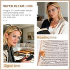 OCCI CHIARI Stylish Clear Reading Glasses 1.5 Cat Eye Readers for Women Lighter Eyeglasses (1.0 1.25 1.5 1.75 2.0 2.25 2.5 2.75 3.0 3.5 4.0 5.0 6.0)