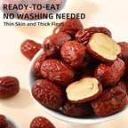 WZY Premium Dried Red Dates Jujube Dates - 100% Natural Large & Sweet Healthy Snack No Preservatives No Additives Vegan Perfect for Snacking Cooking Baking & Soups (12.3 OZ (350g))