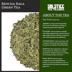 Solstice Loose Leaf Sencha Green Tea, 1 LB, Bulk 16-Ounces Japanese Style Green Sencha Tea - Approx 200+ Cups