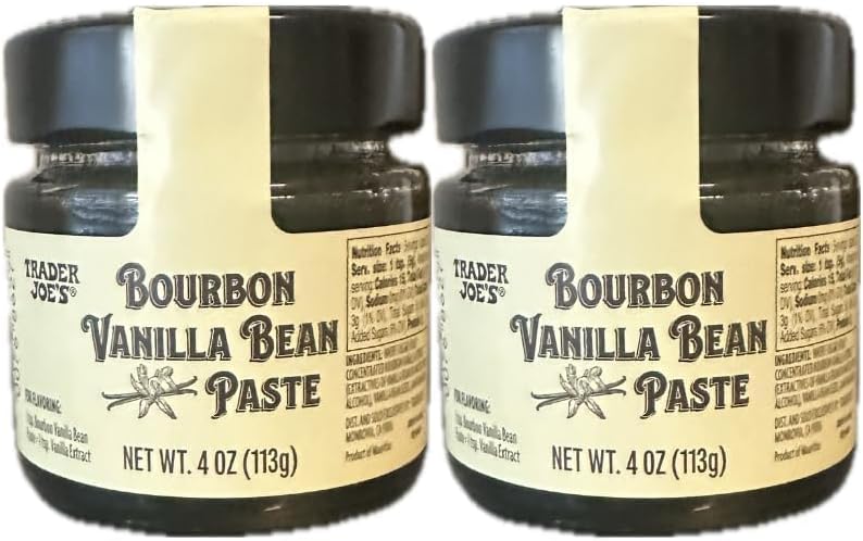 Trader joe's Bourbon Vanilla Bean Paste 4 oz - PACK of TWO!