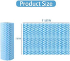 Disposable Dish Cloths Roll Reusable Kitchen Towels Heavy Duty Blue Cleaning Rags for Kitchen All Purpose Disposable Cleaning Towels-200 Sheets
