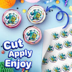 30 x Edible Cupcake Toppers – Fun Monster Adventure Collection of Edible Cake Decorations | Uncut Edible on Wafer Sheet