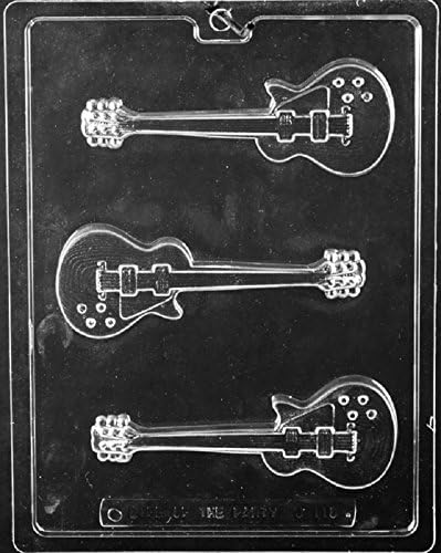 Grandmama's Goodies J110 Electric Guitar Chocolate Candy Mold with Exclusive Molding Instructions