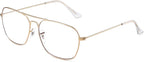 JM Aviator Blue Light Blocking Computer Glasses, Square Eye Protect Video Eyeglasses Anti Glare Men Women