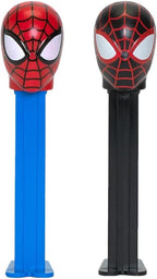 Pez Spiderman Candy Dispenser Set - Miles Morales and Spider Man Pez Dispensers With 2 Candy Refills | Marvel Party Favors, Spiderman Party Favor, Grab Bags, Spider-Man Candy