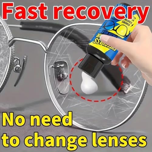 Eyeglass Scratch Remover For Lenses Eyeglass Cleaner Windshield Cleaning Paste With Sponge Glasses Lens Scratch Remover