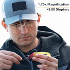 Carson Optical VisorMag 1.75x Power (+3.00 Diopters) Clip-On Magnifying Lens for Hats VM-10