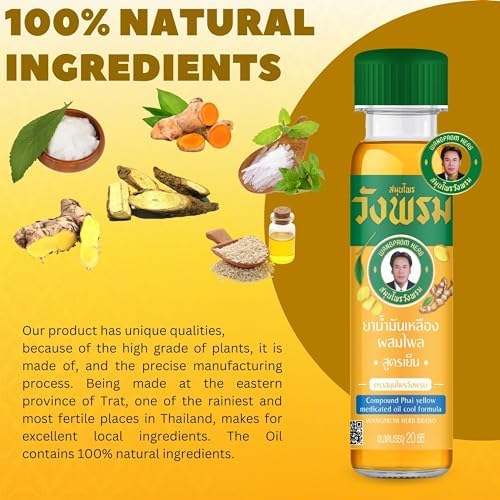 Herbal Massage Oil, Soothing Blend for Relaxation, 20cc (Pack of 3) (Yellow)