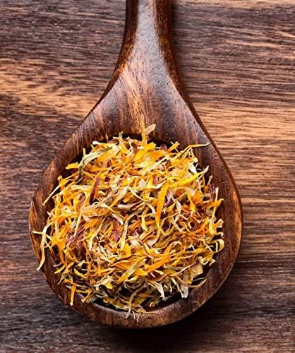 Calendula Petals Edible Flower Sprinkles - Pure Dried Marigold Flower Petals – Vegan | Gluten Free | Non-GMO | No Sugar Added - Net Weight: 0.35oz / 10g - Calendula Officinalis
