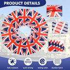 Union Jack British Flag Banner, Small Mini United Kingdom Britain Flags Patriotic Decoration for Party, Classroom, Sports Events, 33 Feet 30 Flags