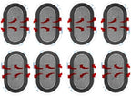 Replacement Arms Gel Pads for ARMS Muscle Training System 2 Sets of 8 Gel Pads
