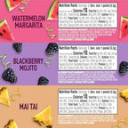 Crystal Light Mixology Drink Mix Variety Pack, 9 Packets, for Convenient On-the-Go Flavorful Hydration, Artificially Flavored Watermelon Margarita, Blackberry Mojito, Mai Tai, Zero Sugar, 1.17 oz