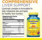 Nature's Life Lipotropic Complex | Comprehensive Support for Healthy Liver Function | with Choline & Inositol | Non-GMO | 90 Vegetarian Tablets