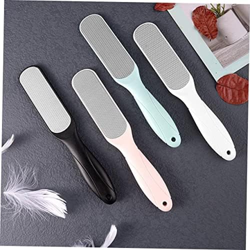 FRCOLOR 4pcs Double-Sided Pedicure Foot Files Stainless Steel Callus Removers for Smooth Feet Dead Skin Removal Tool for Men and Women Home Care Kit