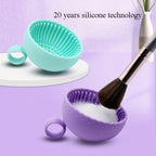 Silicone Makeup Brush Cleaner Bowl - 1pcs Unscented Brush Cleaning Mat with Scrubber Pad for Eyebrow, Blush, Facial & Eye Brushes, Makeup Brush Cleaner Pad, Beauty Tools, Gifts for Makeup Lovers