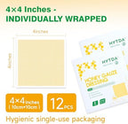 Manuka Honey Gauze Dressing, 4×4 Inches, 12 Individual Pack, Non Stick Gauze Pads, Manuka Honey Wound Care for Wound Healing from Burns, Abrasions, Cuts and Scald, FSA or HSA